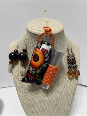 Gift Set Double Lip Balm Keychain Lipstick Holder Purse Charm
